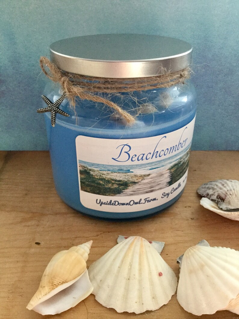 Beach Scented Candle Ocean Scented Candle Beach House Decor Etsy
