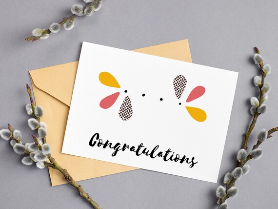 Printable Congratulations Card Printable Greeting Card | Etsy