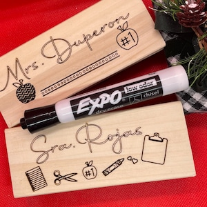 Personalized White Board Chalk Board Eraser