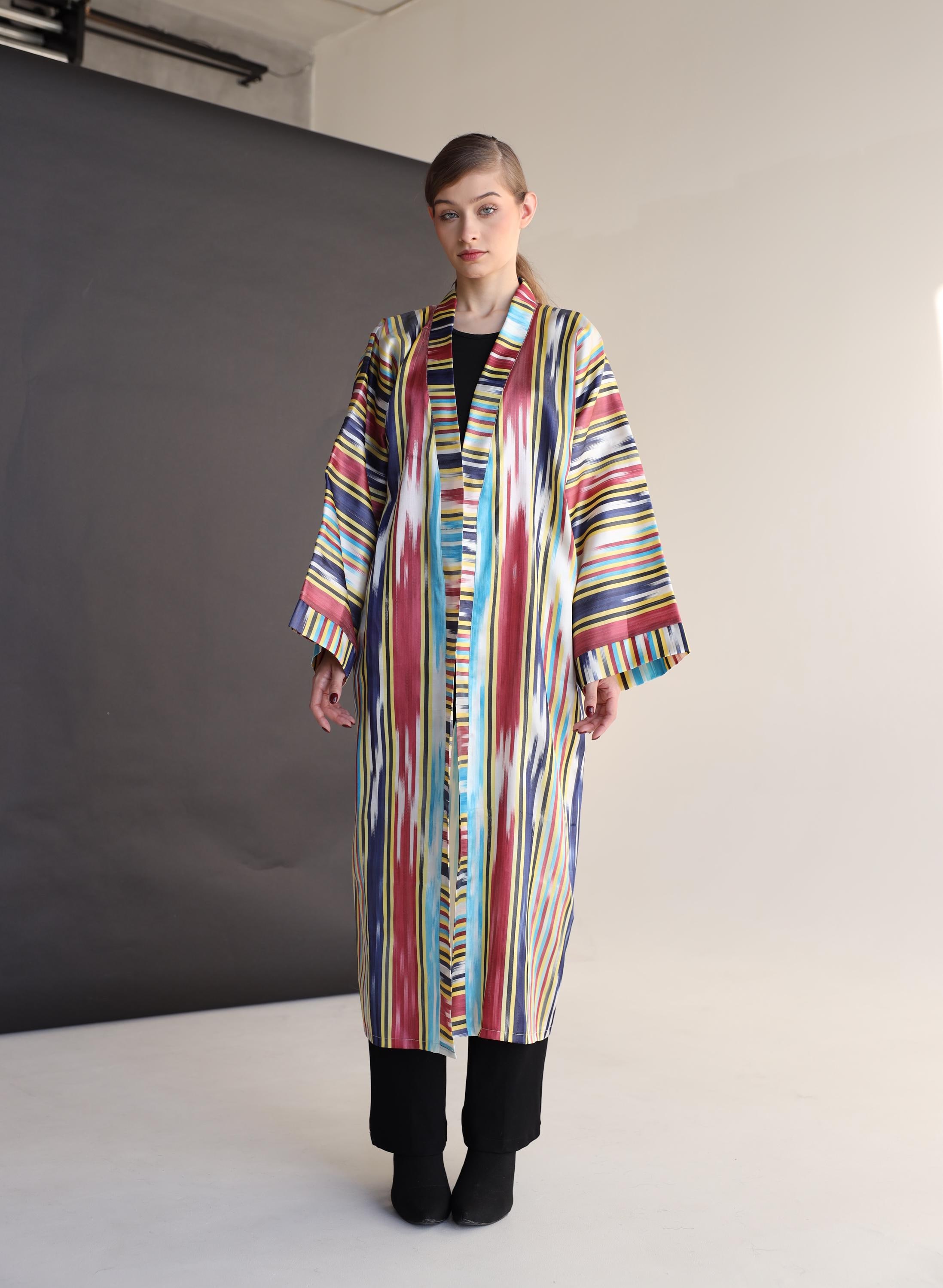 Abito in seta a righe Italia