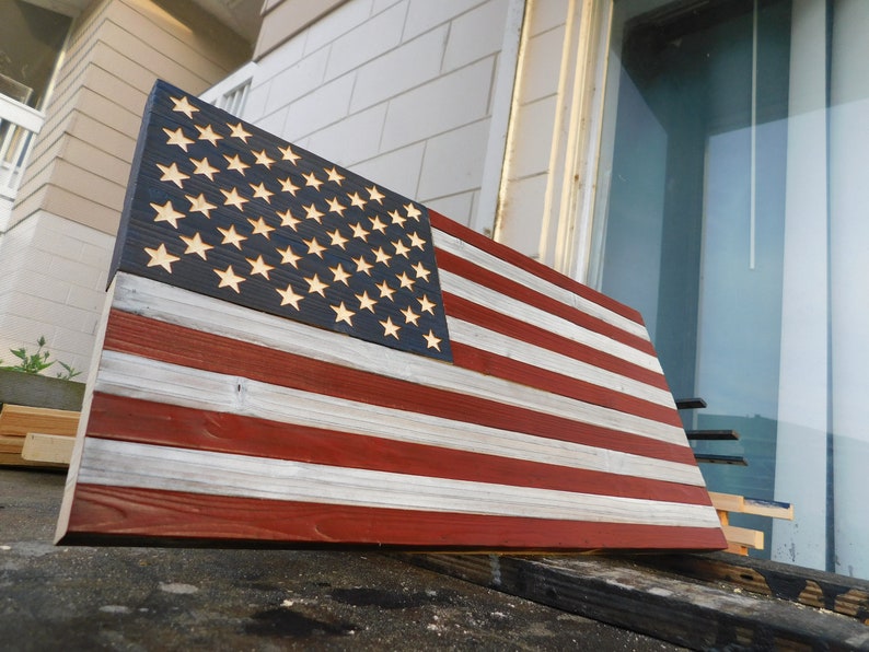 American Flag w/ Concealed Gun Case Pistol Etsy