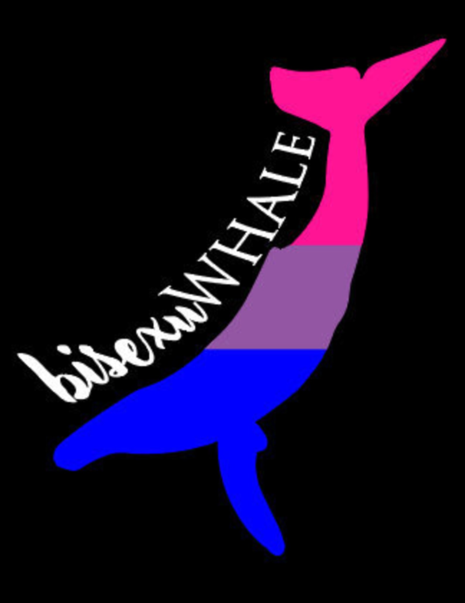 Bisexual Pride Flag SVG Bisexuwhale Pride SVG File | Etsy