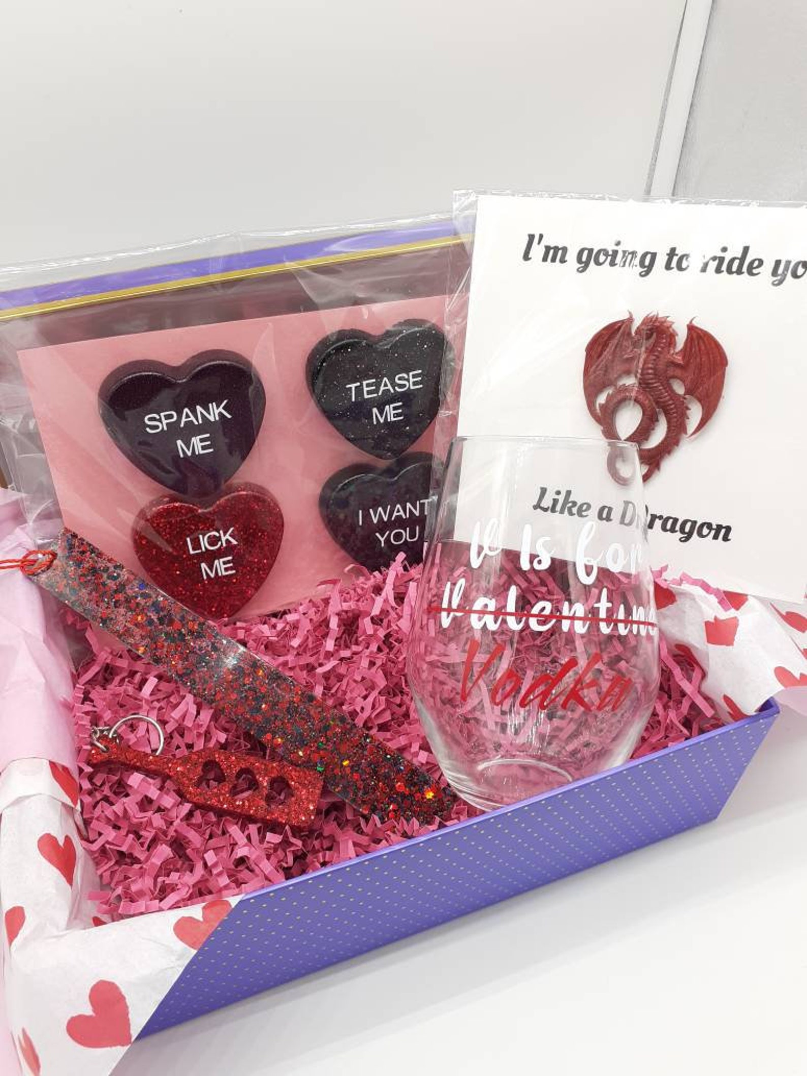 Kinky Valentines Day Gift Basket paquete de Día de San Etsy