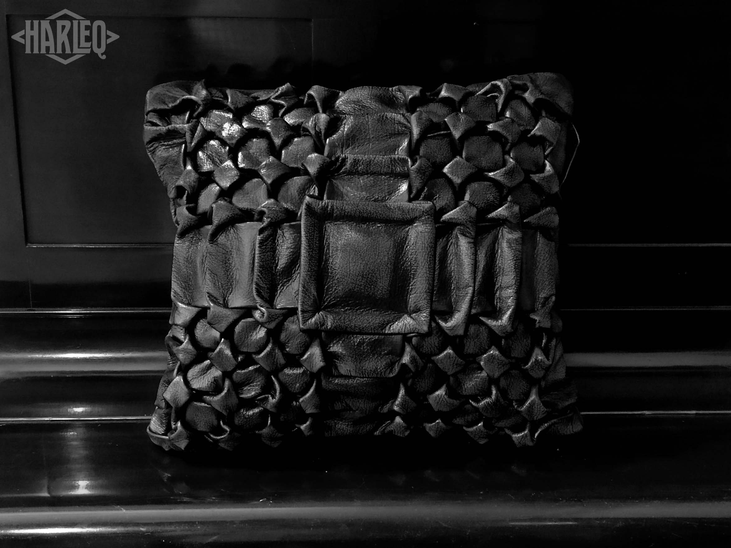 Real Leather Pillows Totally Handmade in Italy Unique Design Embossed