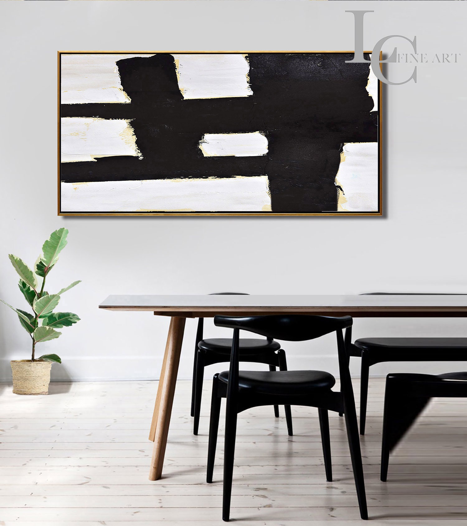 Große horizontale Malerei Palette Messer Kunst | Etsy