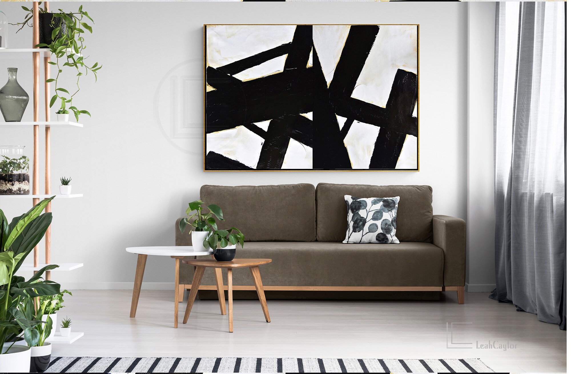Large Canvas Wall Art Minimalist Painting hand painted Etsy