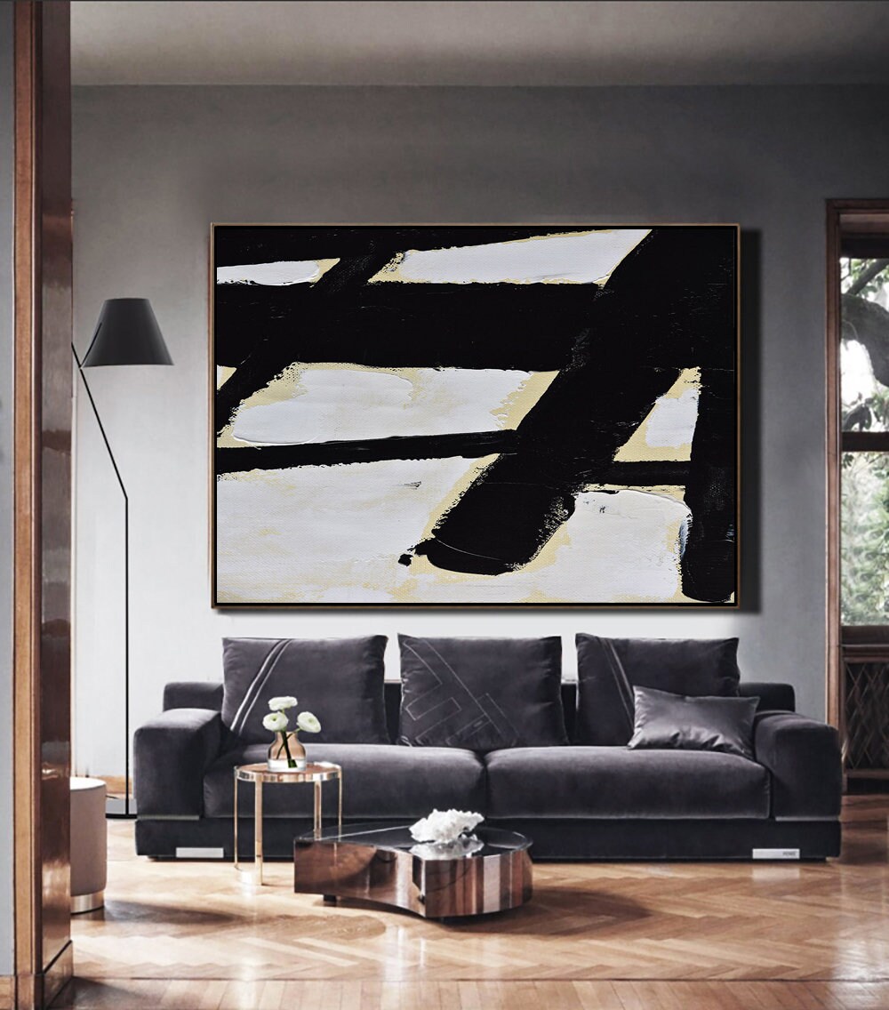 Large Horizontal Wall Art Abstract Painting Canvas Art hand Etsy