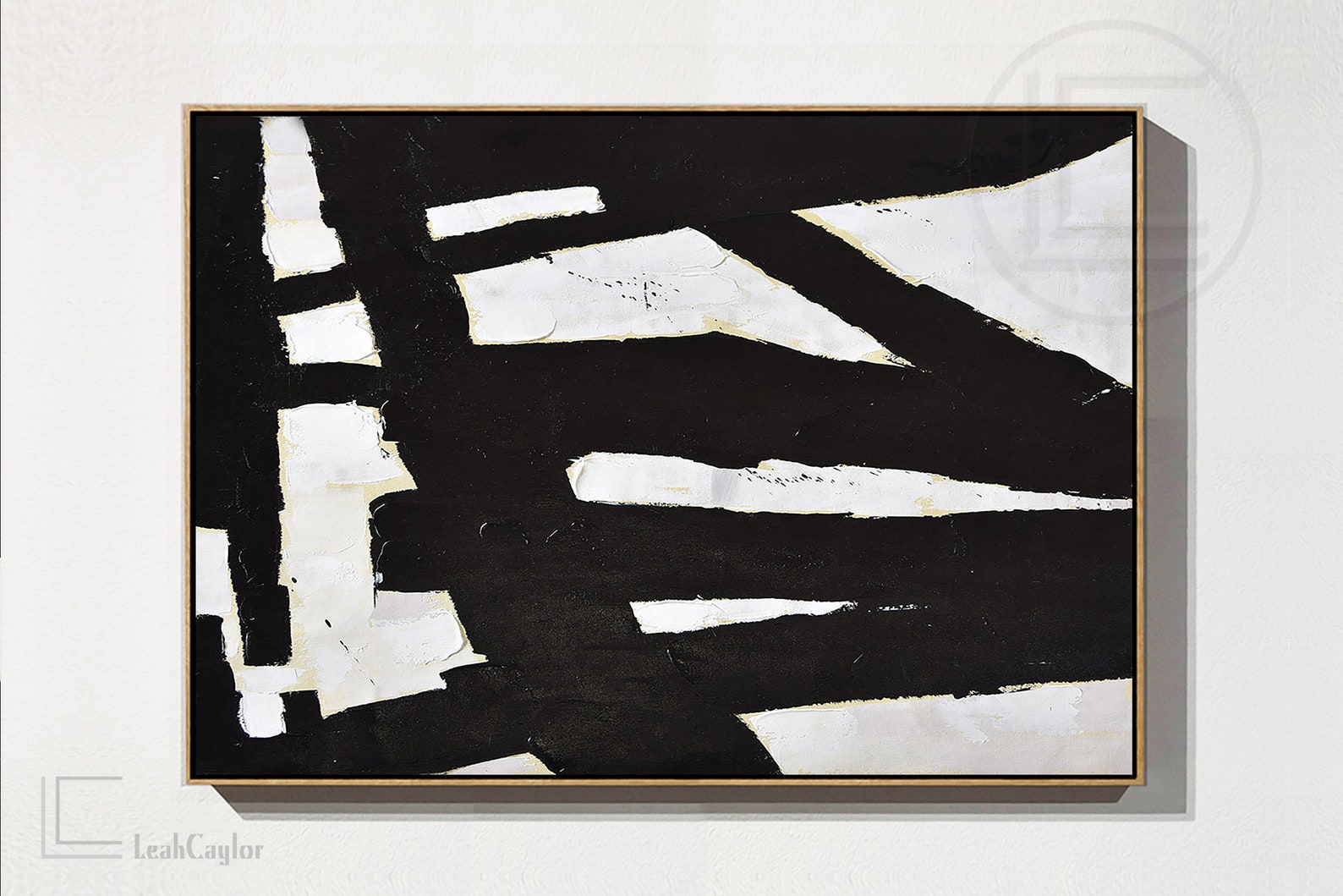 Large Canvas Art Horizontal Abstract Painting hand painted Etsy