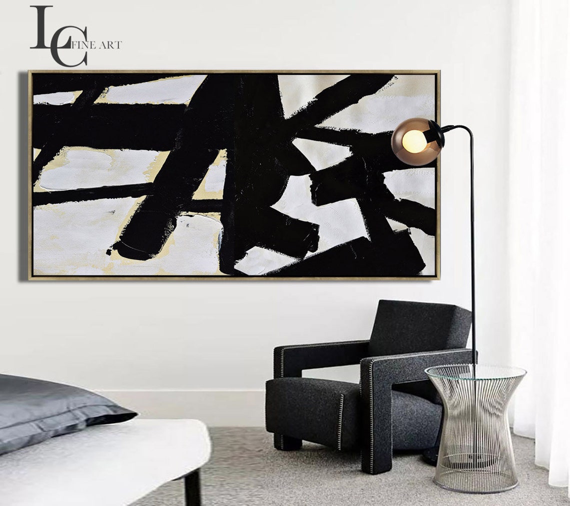 Extra Large Painting Horizontal Wall Art Minimalist Canvas | Etsy