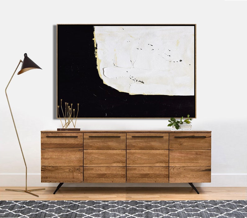 Large Horizontal Wall Art Abstract Painting Canvas Art hand Etsy