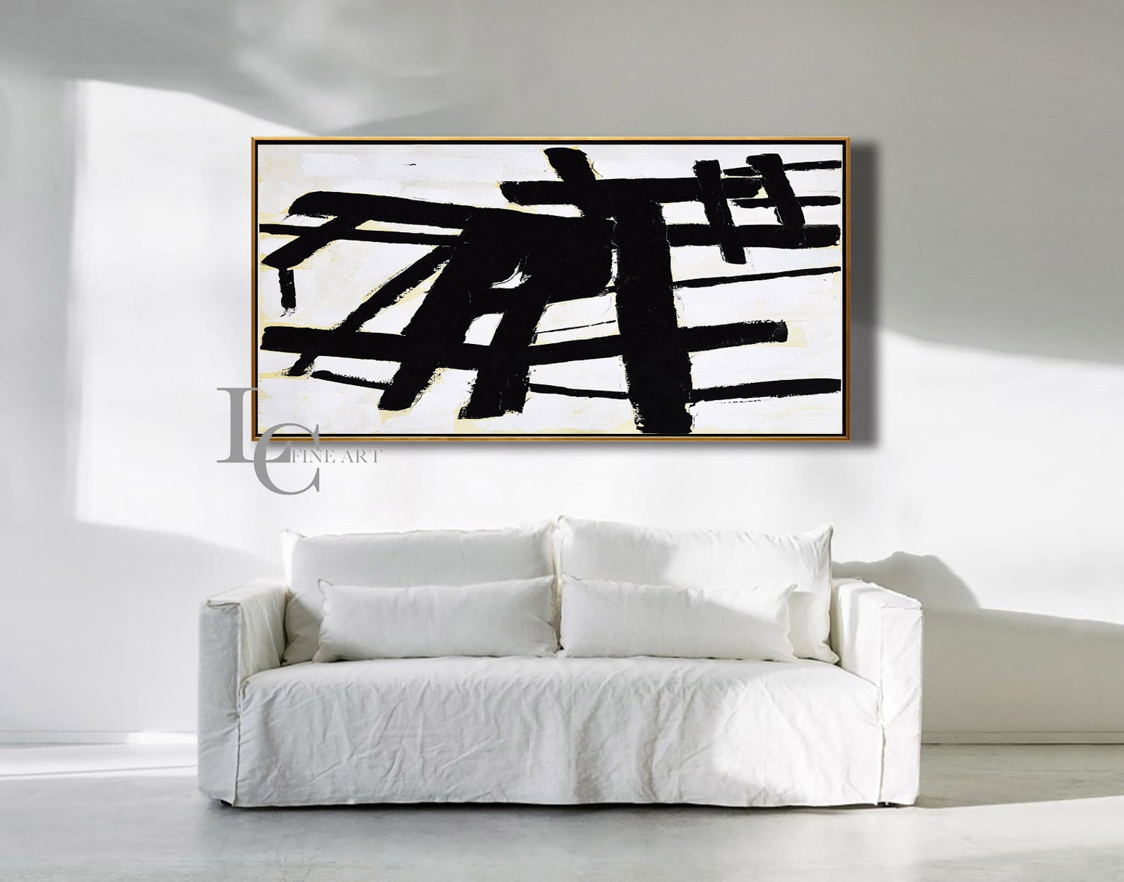 Original Abstract Painting Minimalist Art Large Modern Wall Etsy