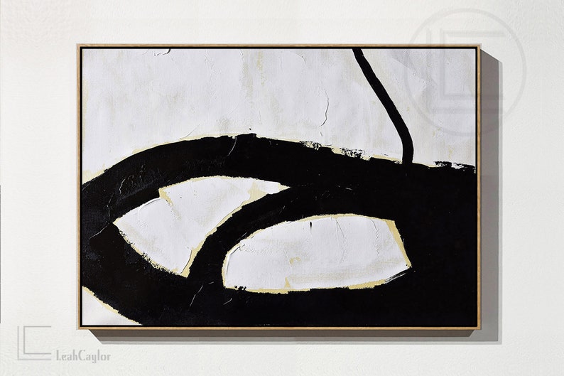 Large Horizontal Modern Wall Art Hand Painted Rich Textures - Etsy