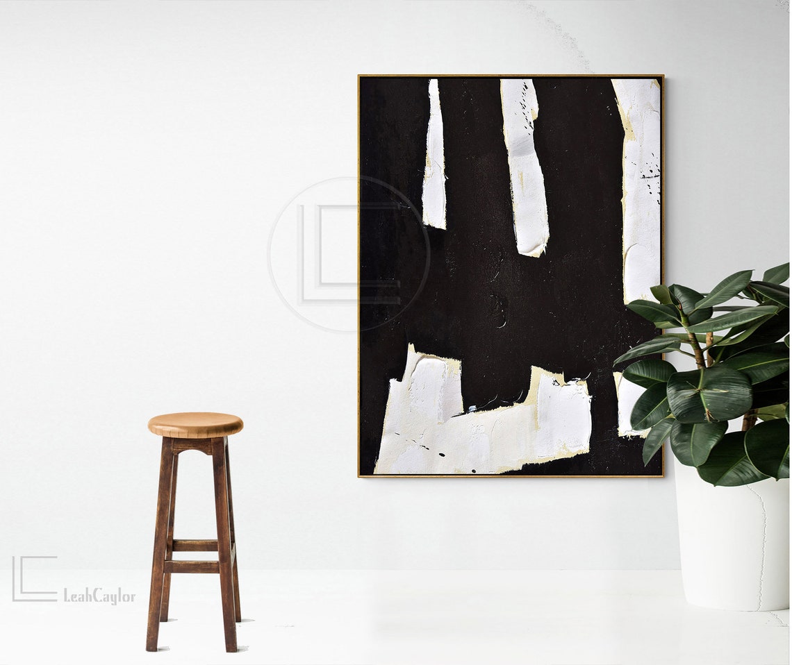 Tableau Toile 3 Pièces Branches D'Olivier - Art Mural Scandinave Minimaliste 50x70 Cm Sans Cadre