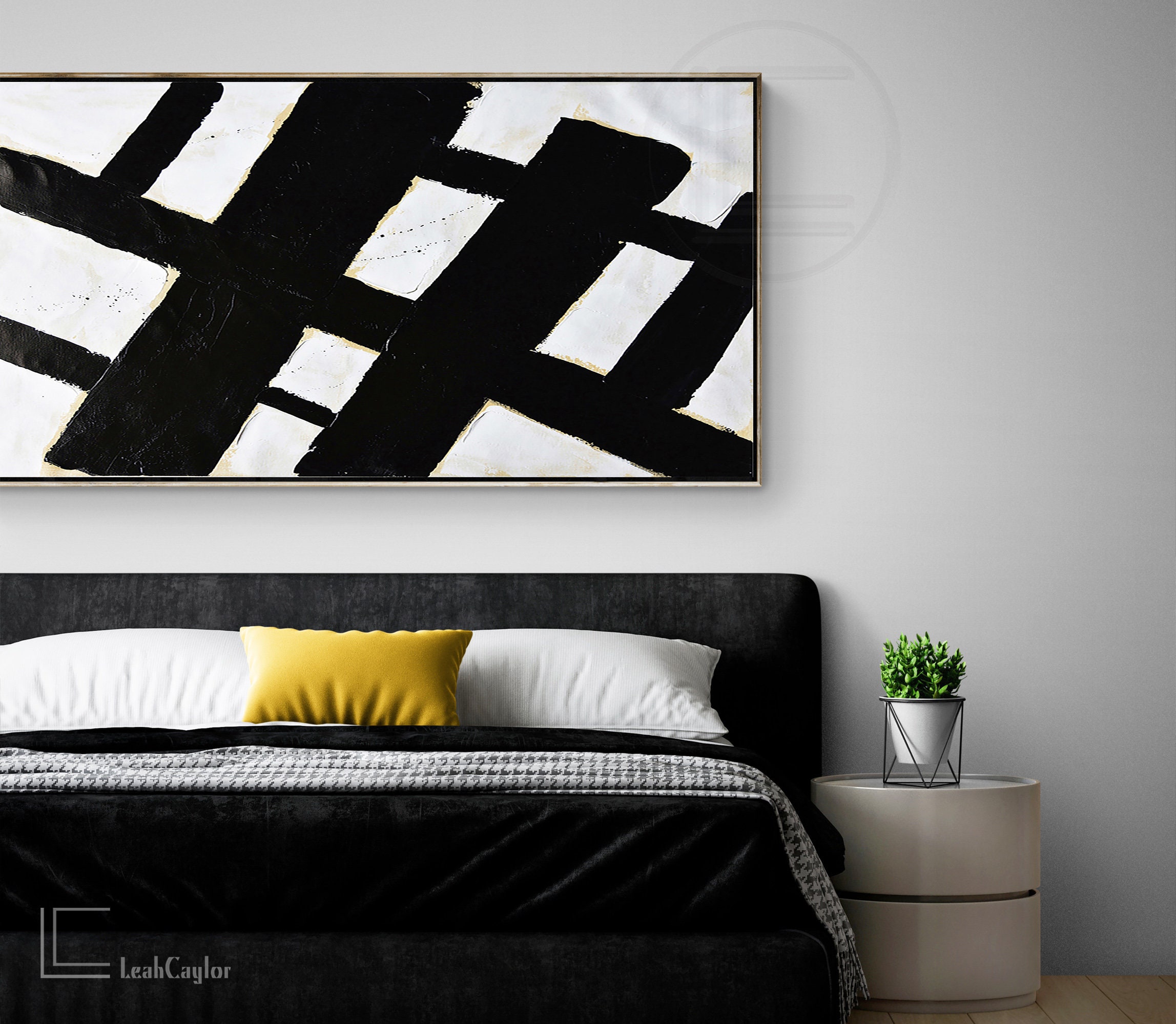 Large Texture Painting on Canvas Horizontal Modern Wall Art | Etsy