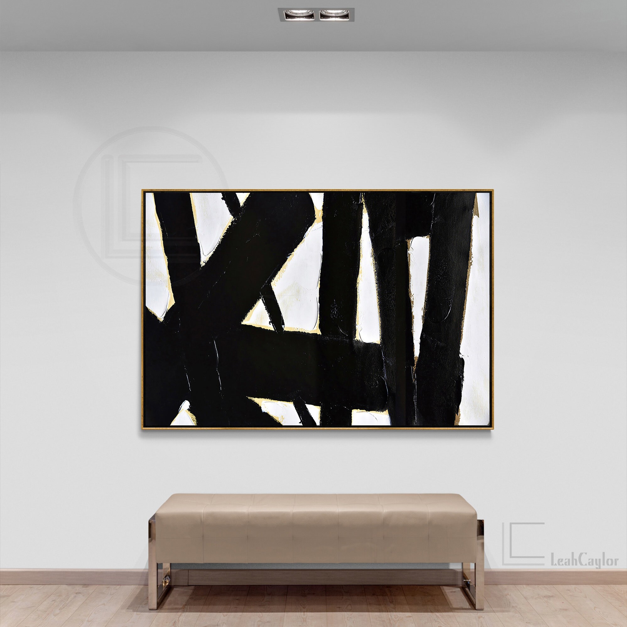 Large Canvas Wall Art Minimalist Painting hand painted Etsy