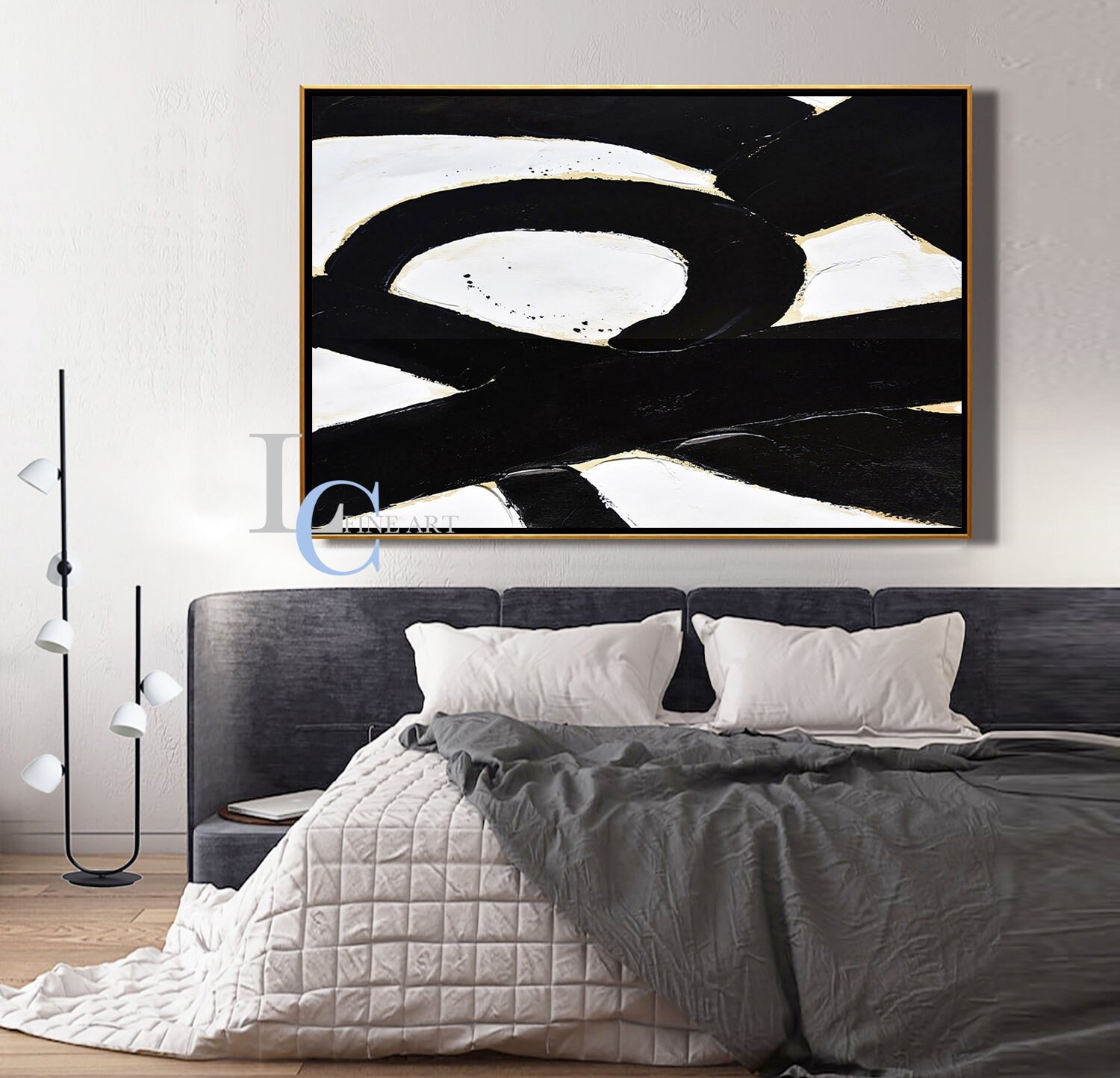 Large Abstract Wall Art Neutral Wall Art Modern Painting | Etsy