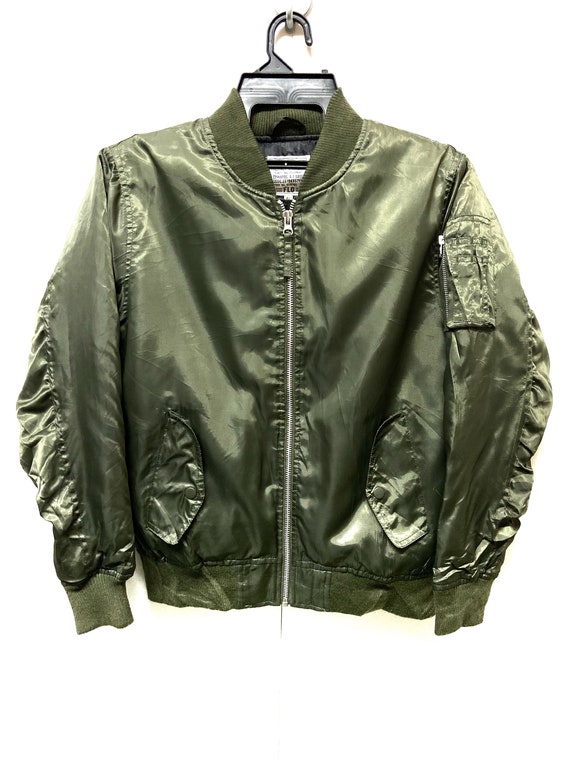 90's Military Garments Camo Flyers Bomber Jacket S