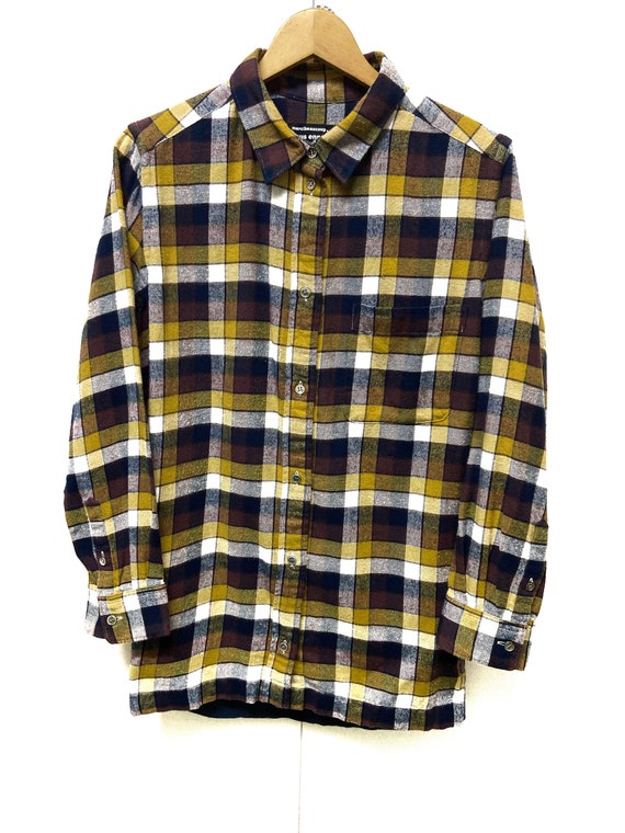 Issey Miyaki Mercibeaucoup Patchwork Flannel Long