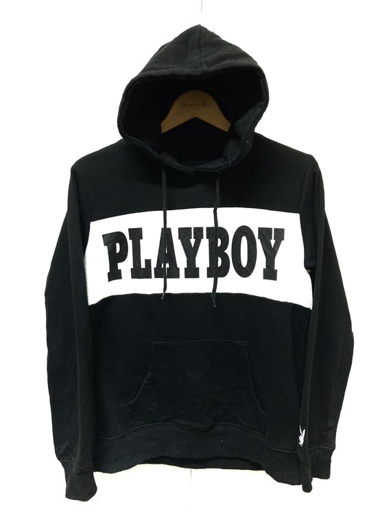 Vintage Playboy Big Logo Embroidery Spell Out Hood