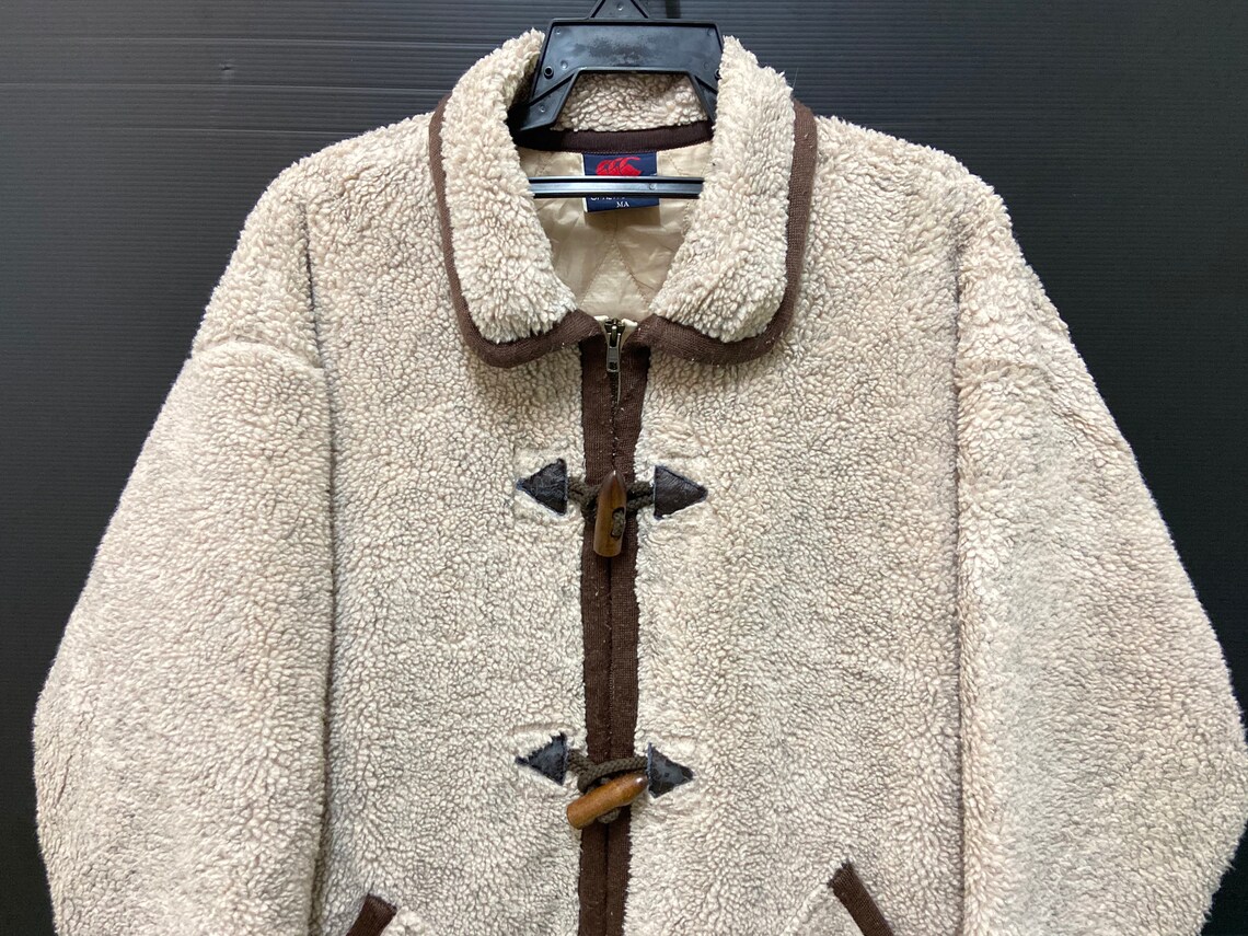 Vintage Canterbury Of New Zealand Fleece Jacket Woden Button | Etsy