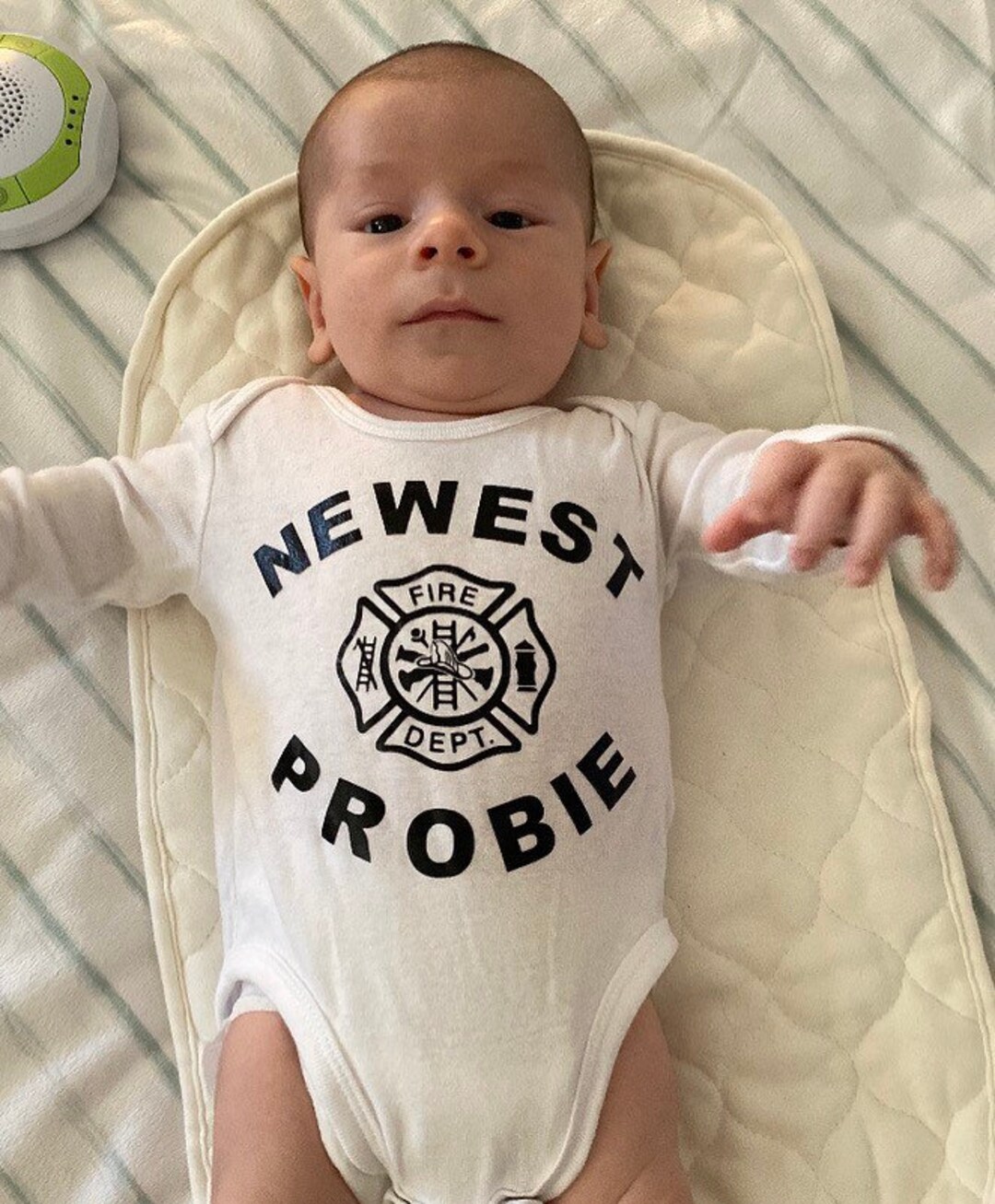 Firefighter Baby Onesie Etsy