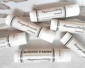 Natural Lip Balm Chapstick, Beeswax, Peppermint, Citrus Essential Oil, Gifts Under 3 Dollars, Free Shipping Eligible, Moisturizing Lip Balm