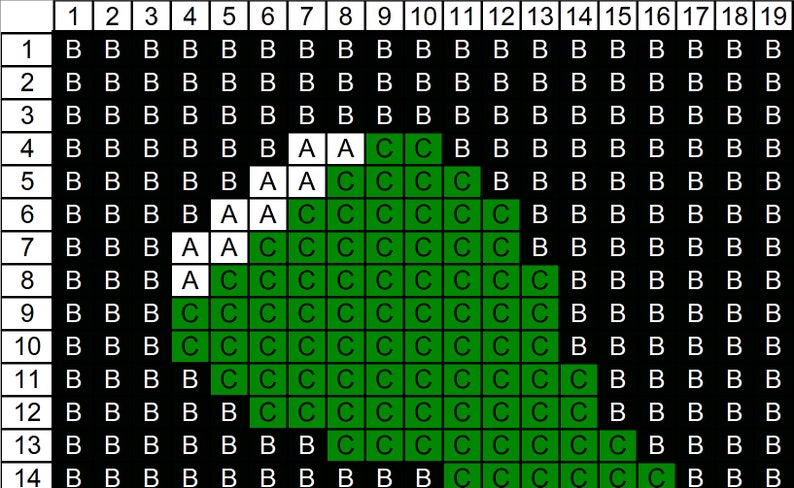 Alien Decke Häkelanleitung, Reihe für Reihe, Gitter, einfache Häkelarbeit, c2c, Muster, Graphgan, afghanisch, Häkelanleitung, Überwurf, Decke, Gobelin Bild 2