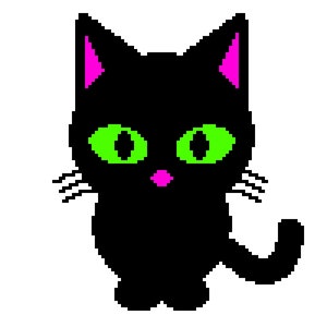 Black Cat, Crochet Blanket Pattern, row by row, grid, single crochet, crochet blanket, c2c, graphgan, afghan, crochet pattern, tapestry, PDF