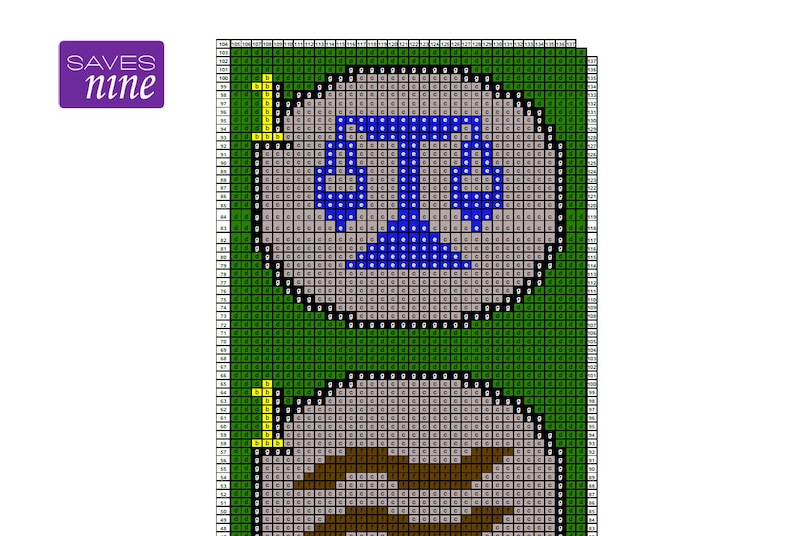 RuneScape Home Teleport Wall Hanging Pattern, grid, row by row, mini c2c, crochet pattern, crochet, PDF imagem 4