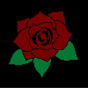Rose Crochet Pattern, row by row, grid, blanket, single crochet, flower, crochet pattern, crochet throw, cross stitch, afghan, graphgan