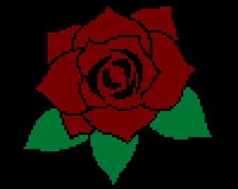 Rose Häkelmuster, Reihe für Reihe, Gitter, Decke, feste Maschen, Blume, Häkelmuster, Häkeldecke, Kreuzstich, afghanisch, graphgan