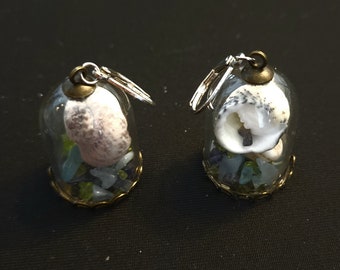 Mermaid Terrarium Bell Jar Earrings