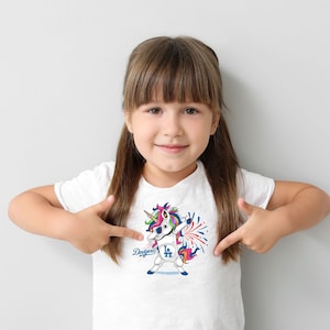 Baseball png, Los Angeles, la dodger__, dodgers___badeball, LA baseball, kids baseball shirt, kids baseball png, unicorn, sublimation png
