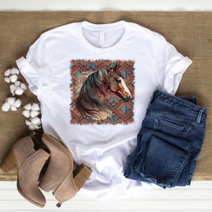 Horse png, sublimation png, western png, turquoise png, leather background, horse lover, tumbler wrap, sublimation design, digital design