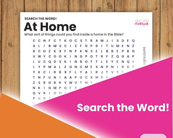 At Home in the Bible Printable Word Search Puzzle | 8.5 x 11 | JW Fun, Family Worship, Personal Study