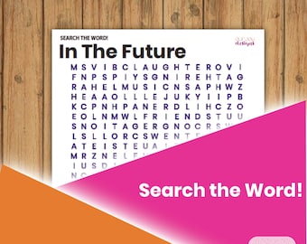 In the Future Word Search Printable JW Game | 8.5 x 11" | Paradise Hope, For JW Family Worship, Personal Study