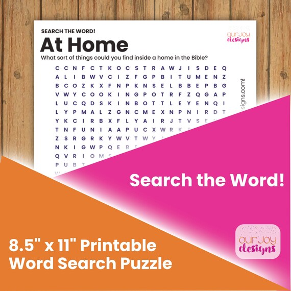 at home in the bible printable word search puzzle 8 5 x 11 etsy