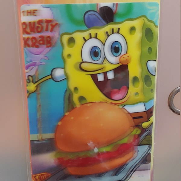 Destashed* Sponge Bob jumbo lenticular sticker