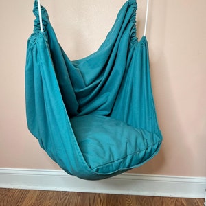Child’s handmade hammock chair indoor swing, Youth Sensory Canvas Swing, Gaming chair swing, Reading nook chair, Playroom swing, Porch swing