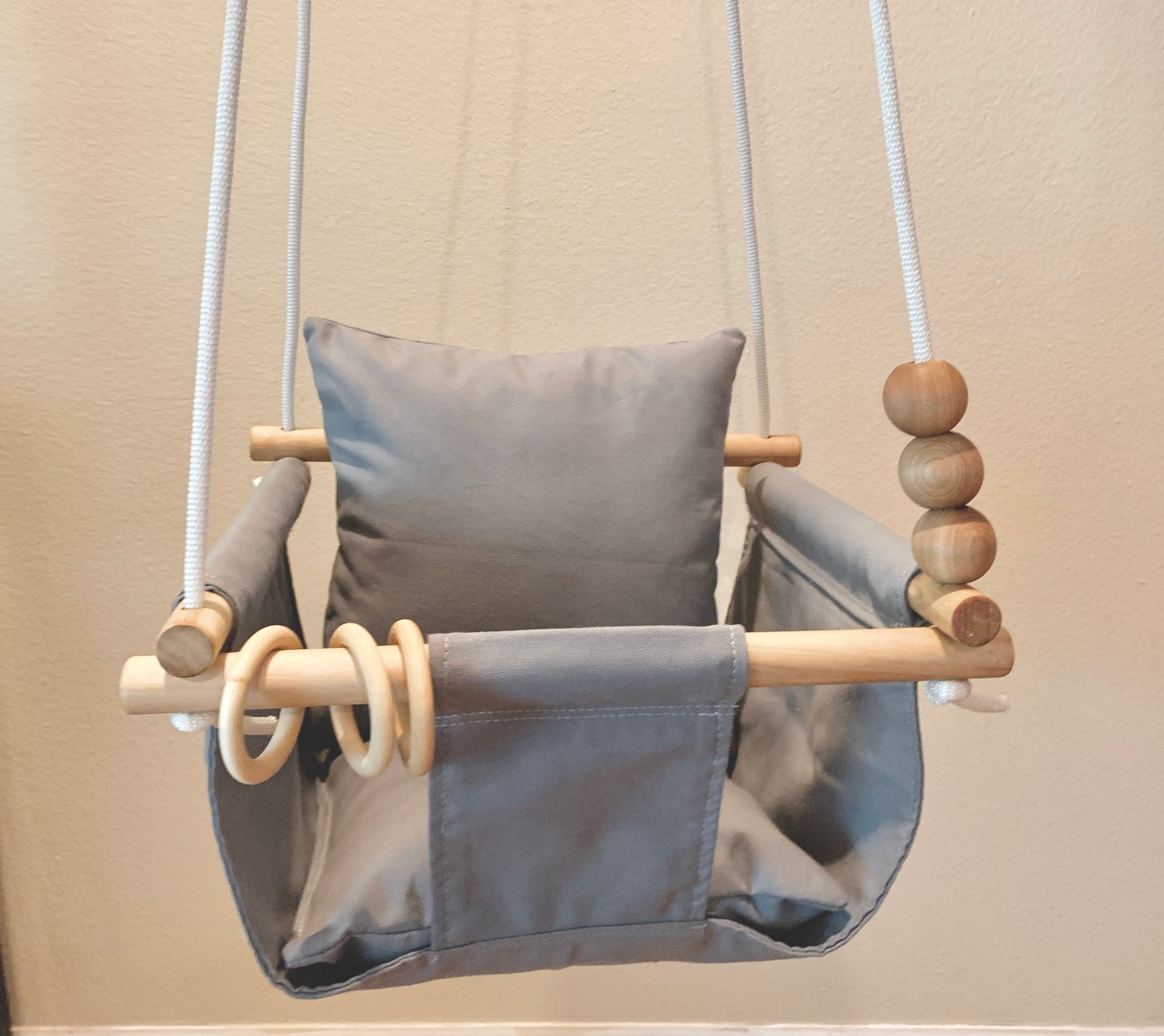 gray baby swing
