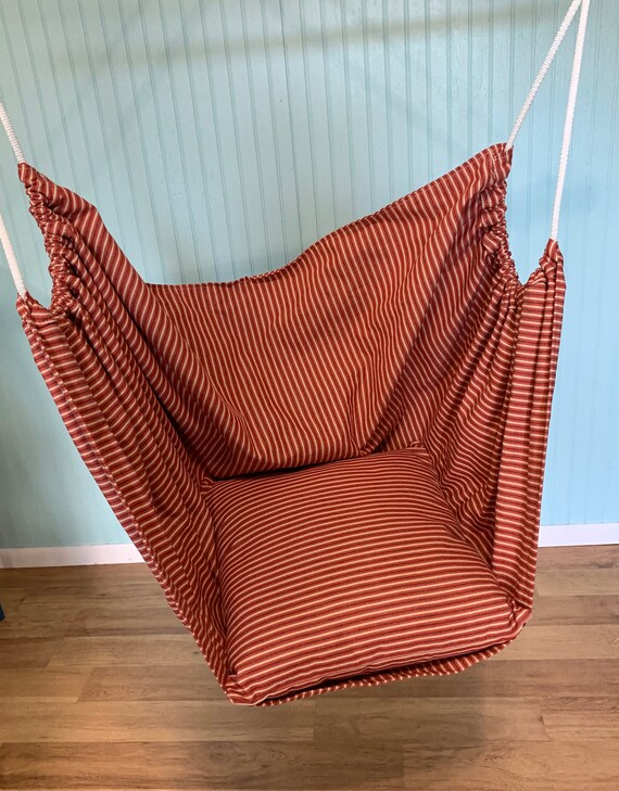 Child's hammock chair indoor swing, Canvas Swing, Reading nook chair swing, Playroom swing, sensory swing, Porch swing