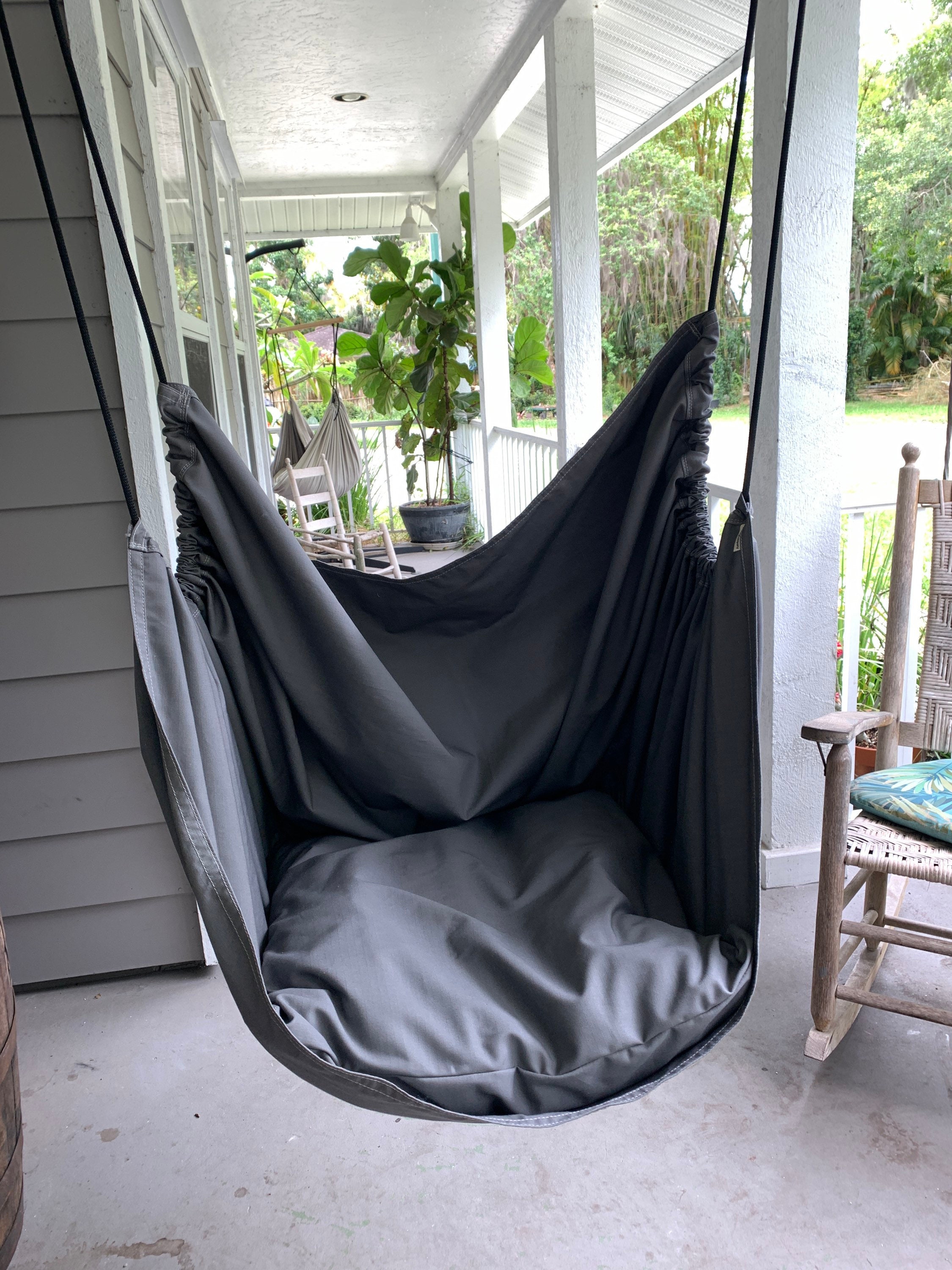 Balançoire de chaise hamac, balançoire de porche en toile ou de salle de  jeux, balançoire de chaise de jeu pour adolescents adultes, balançoire  sensorielle pour enfant, hamac de coin lecture. 