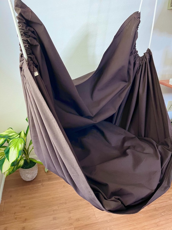 Hammock chair swing, Handmade Canvas Indoor gaming swing, Sensory chair swing, Mother's Day gift, Playroom swing, Reading nook swing