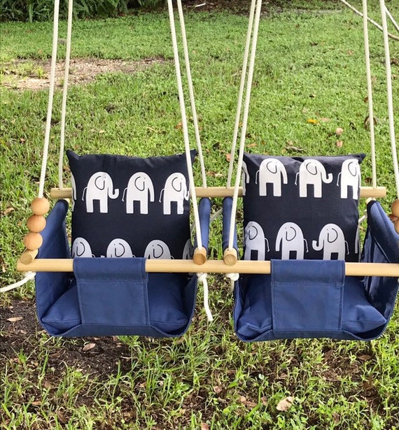 Twins baby swing Double swing Baby swing First Birthday Etsy