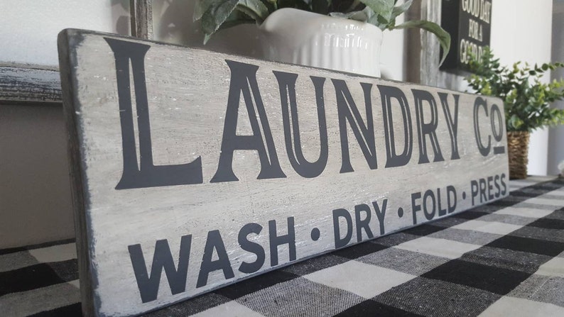 Laundry Co Sign Laundry Room Sign Laundry Room Decor Etsy