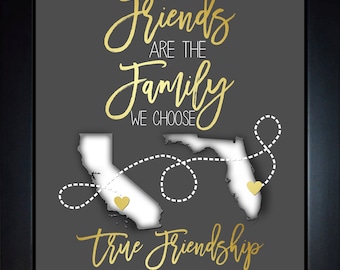 Close Friends Long Distance Gifts, Friends Of The Family, Going Away, Birthday Gift For Friends, Distant College Friendship Living Far Away