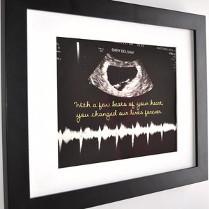 Baby Hartslag Geluid Kunst Baby Shower Gift Aandenken Unieke Etsy