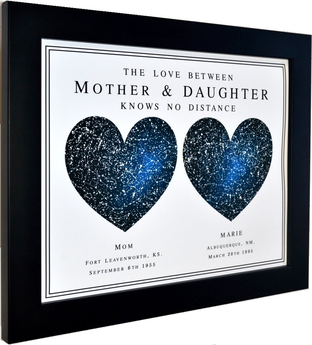 Long Distance Mother and Daughter Quotes Personalized State Colors