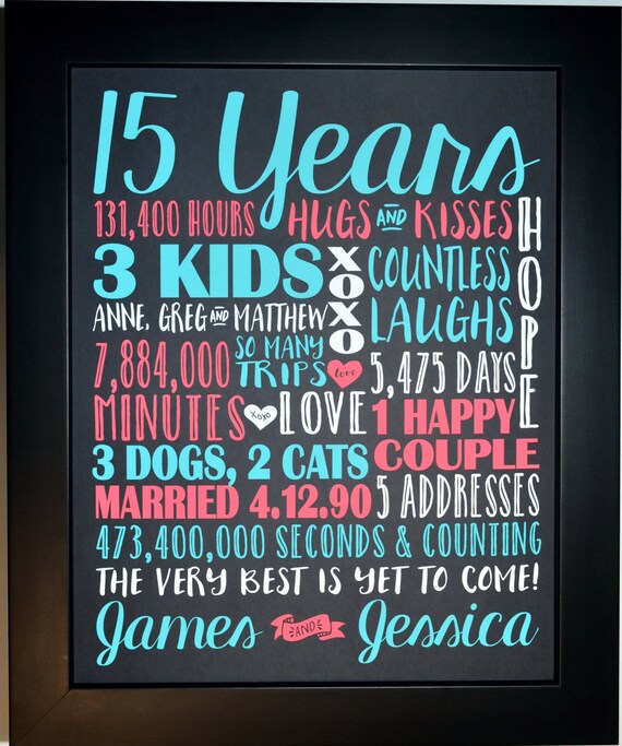 men's 15 year anniversary gift