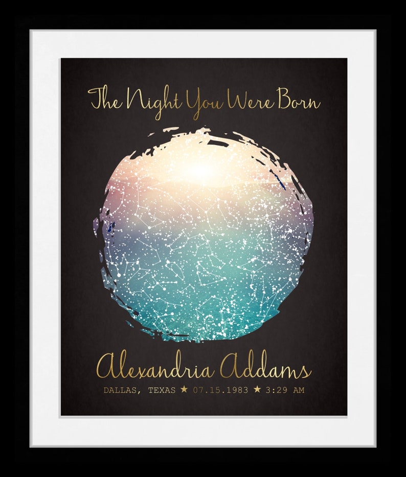 Personalised STAR MAP MUM/MOTHER/MUMMY greeting card /new